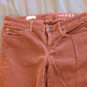 GAP Burgandy Corduroy Pants